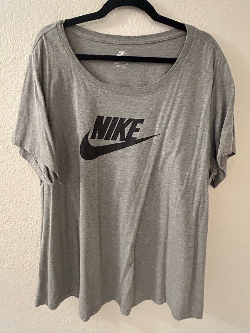 Nike Gray Short-Sleeve Logo Tee